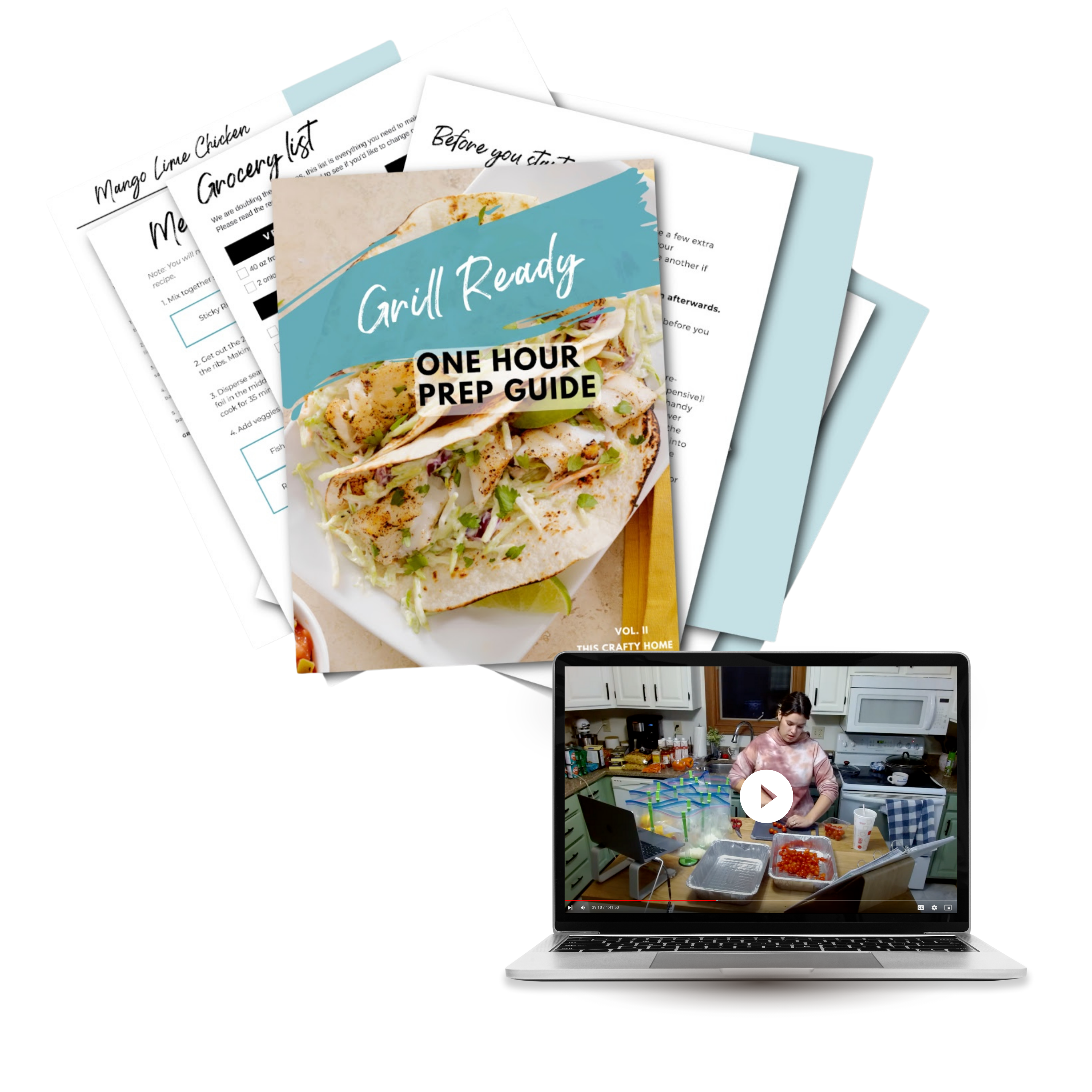 Grill Ready Vol. II Mini Freezer Meal Guide (With Prep Video)