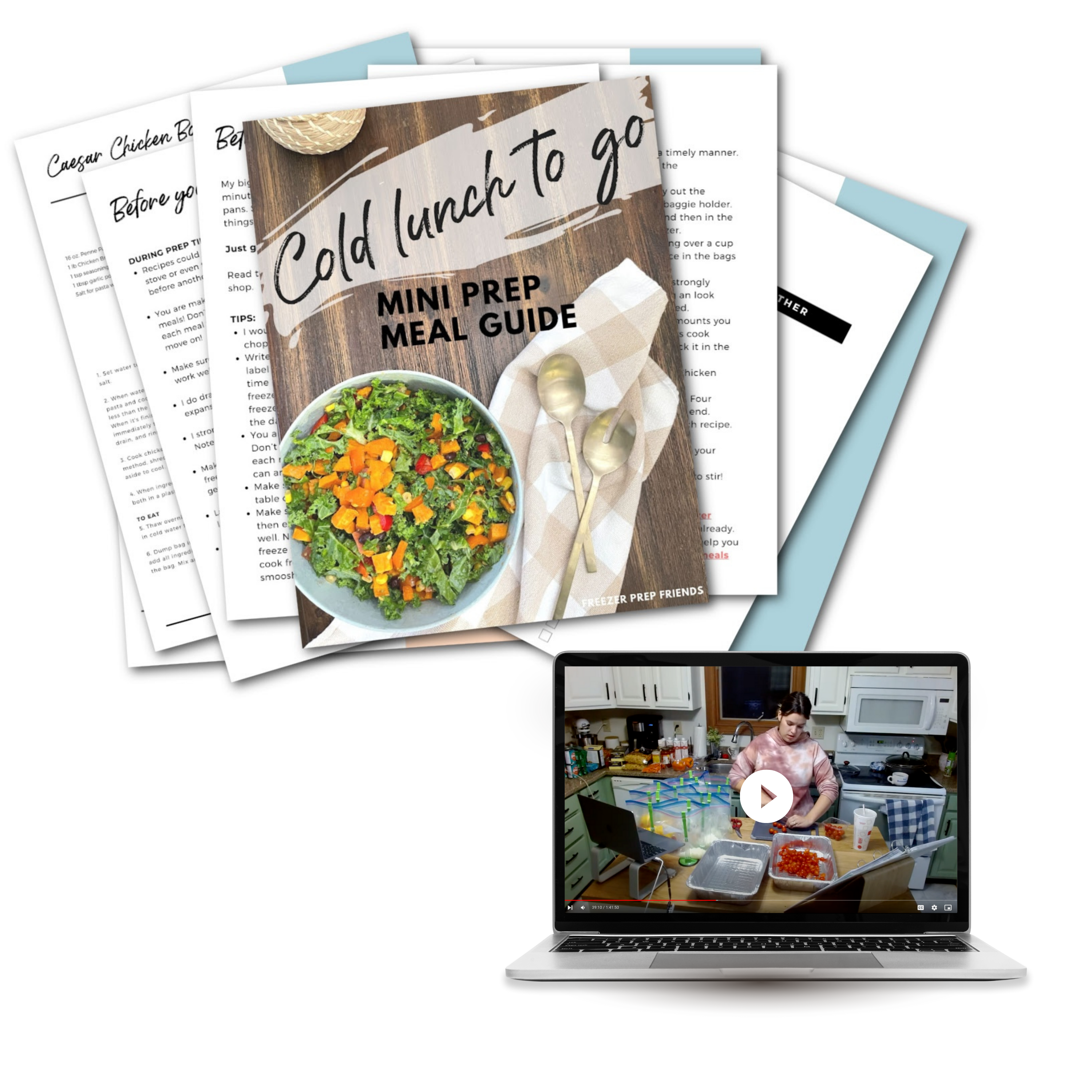 Cold Lunch To-Go Mini Freezer Meal Guide (With Prep Video)