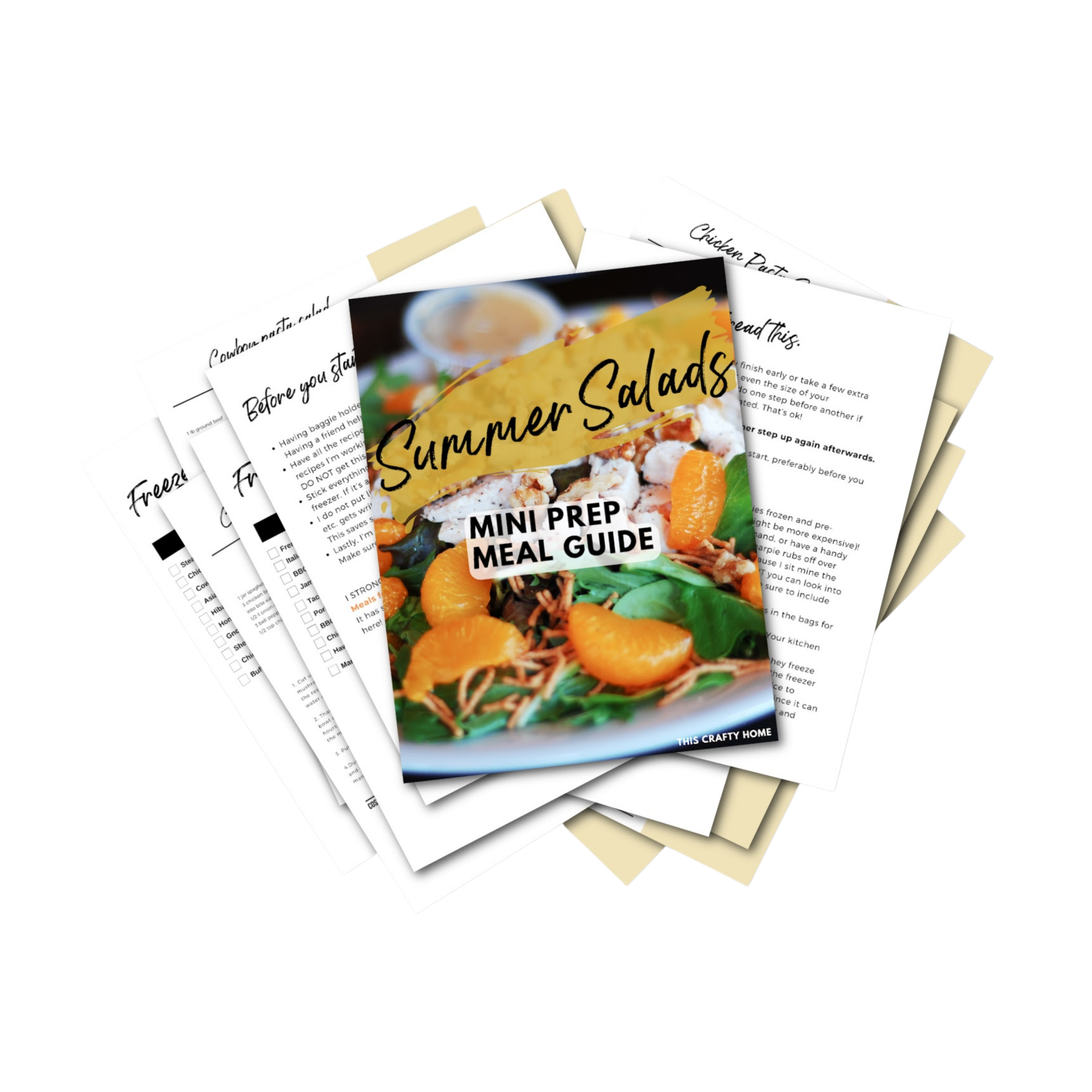 Summer Salads Mini Freezer Prep Guide