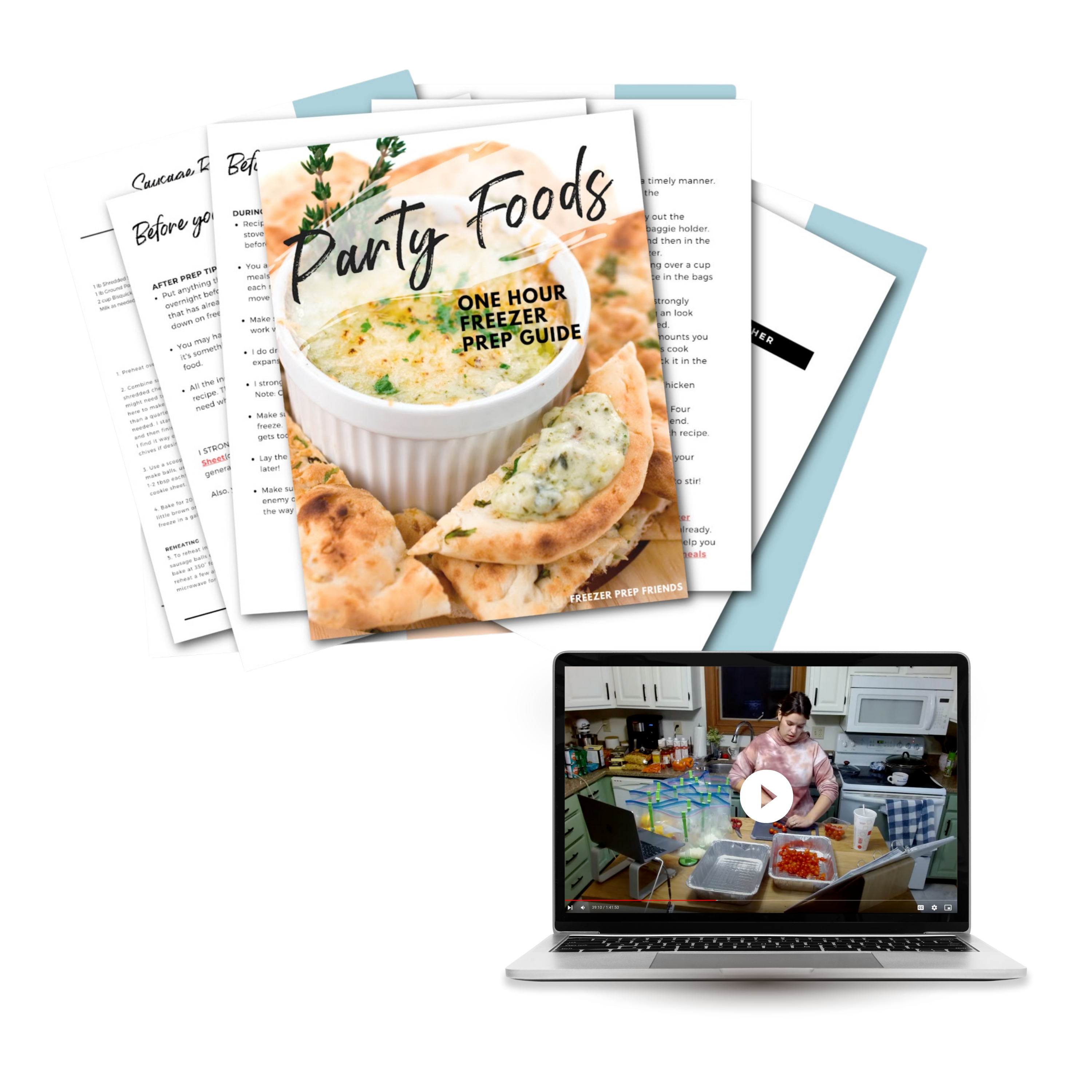 Party Foods Mini Freezer Meal Guide (With Prep Video)