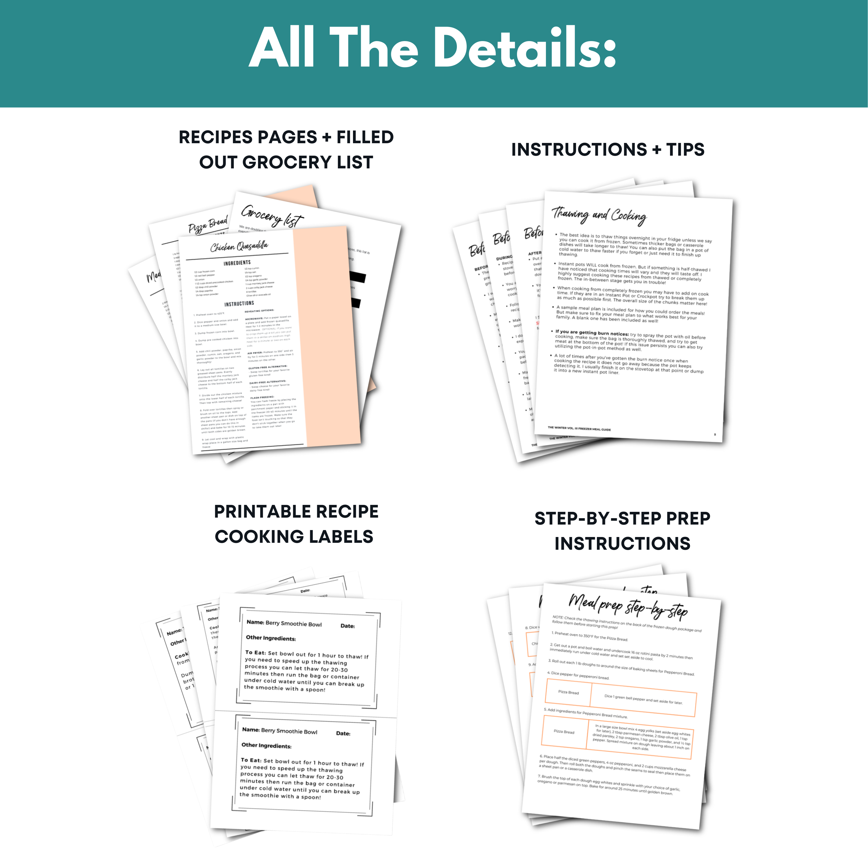 Ready To Eat Meals Vol. II Mini Freezer Meal Guide