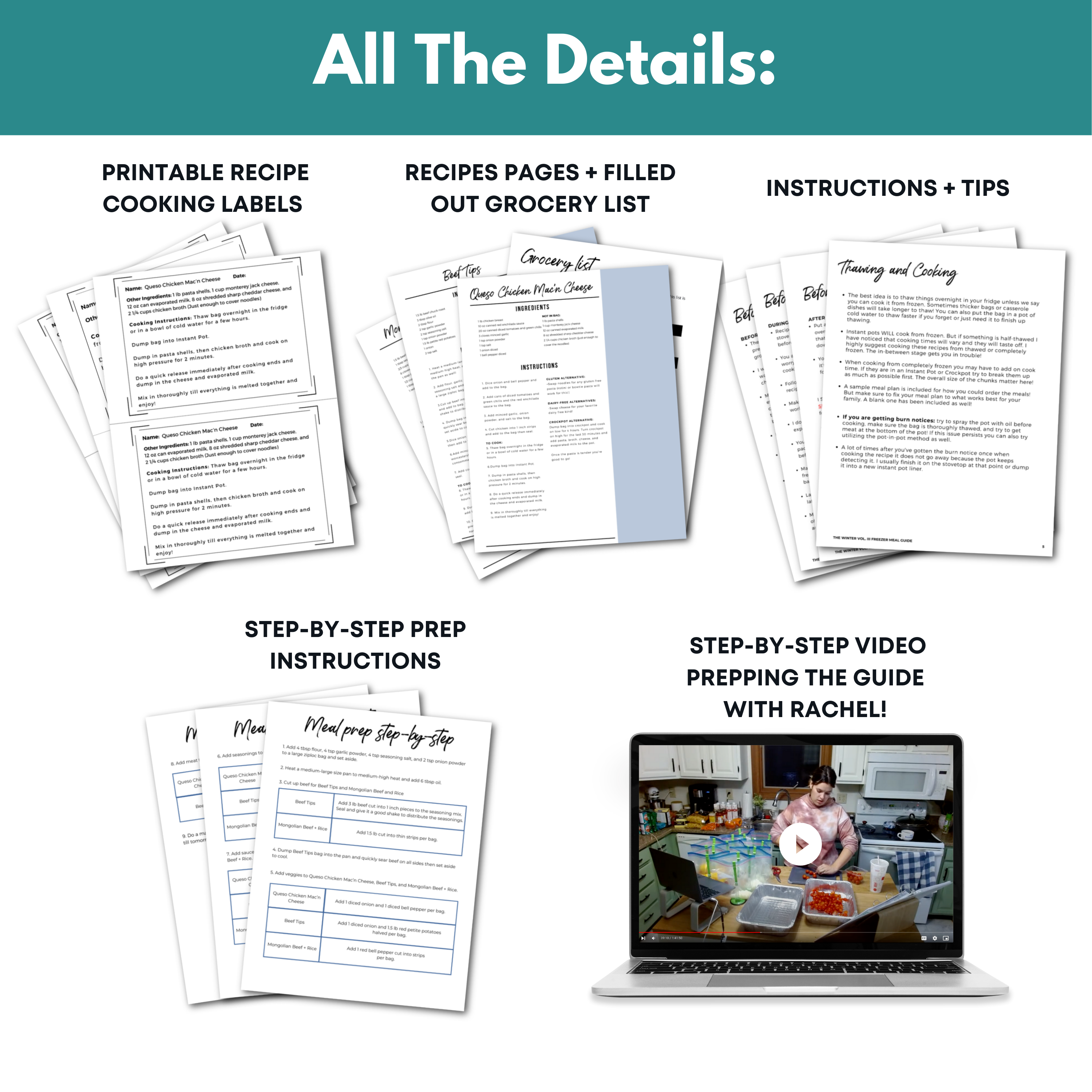 Spring Dump Meals Mini Guide (With Prep Video)