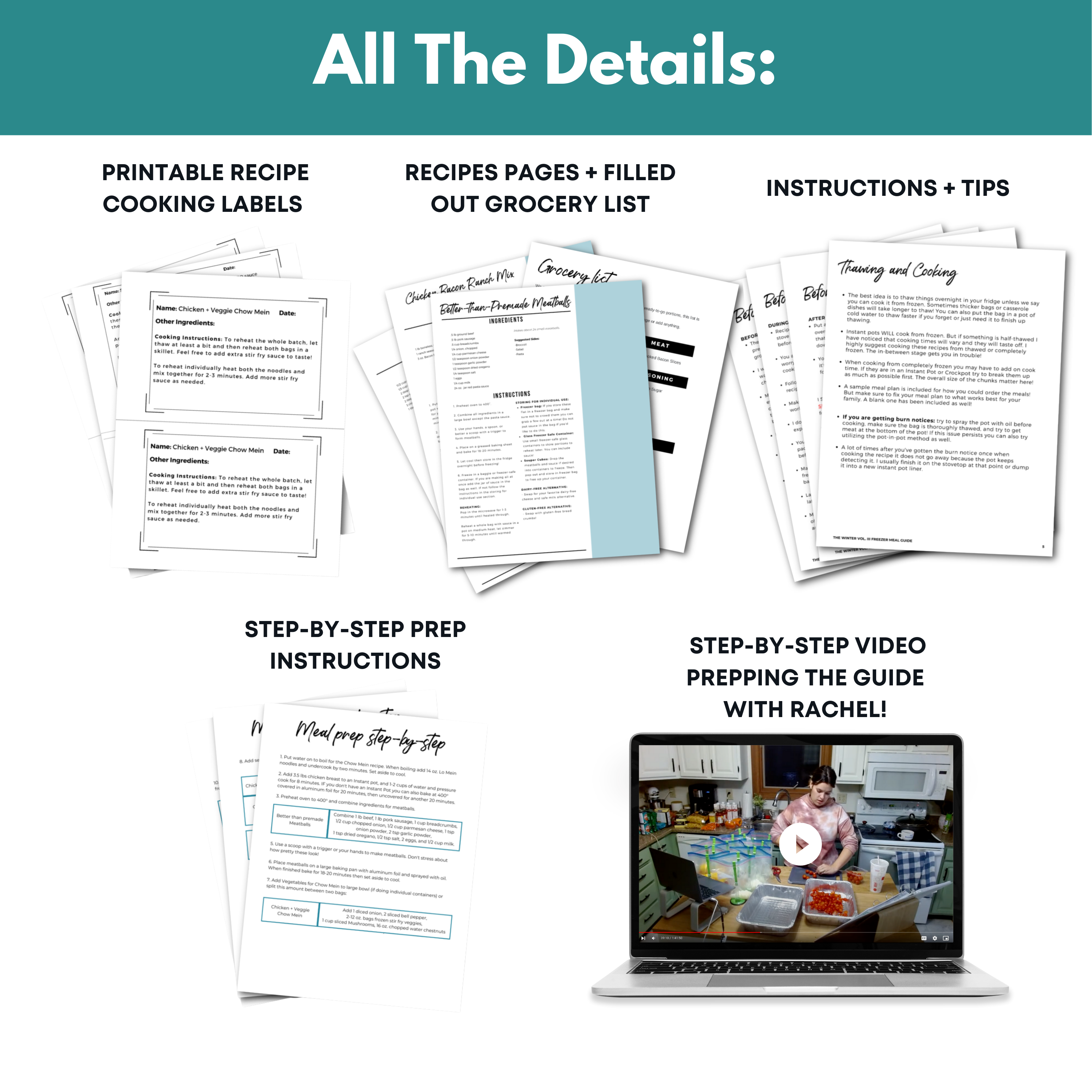 Ready to Eat Mini Freezer Meal Guide (With Prep Video)