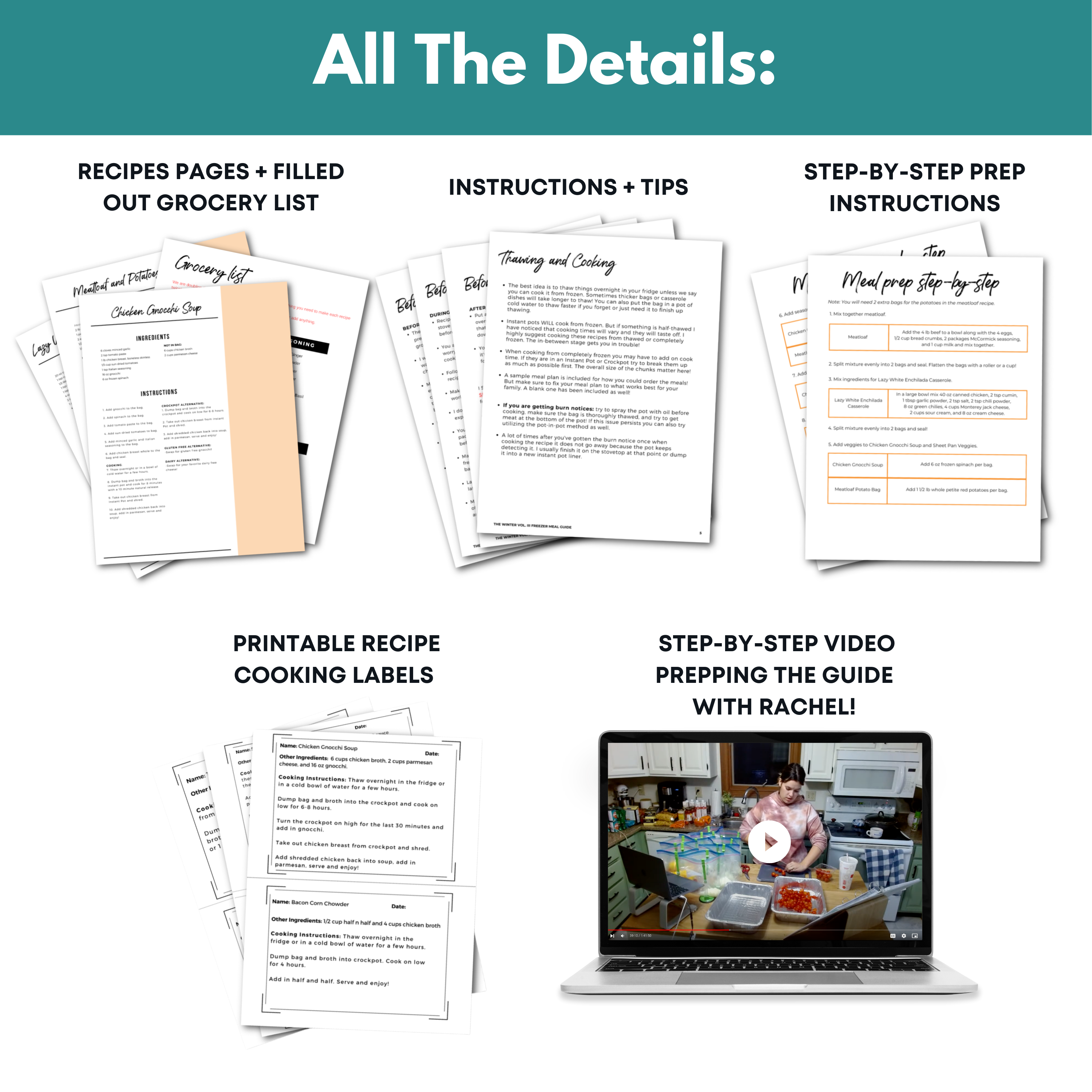 Fall Quick Prep Mini Freezer Meal Guide (With Prep Video)