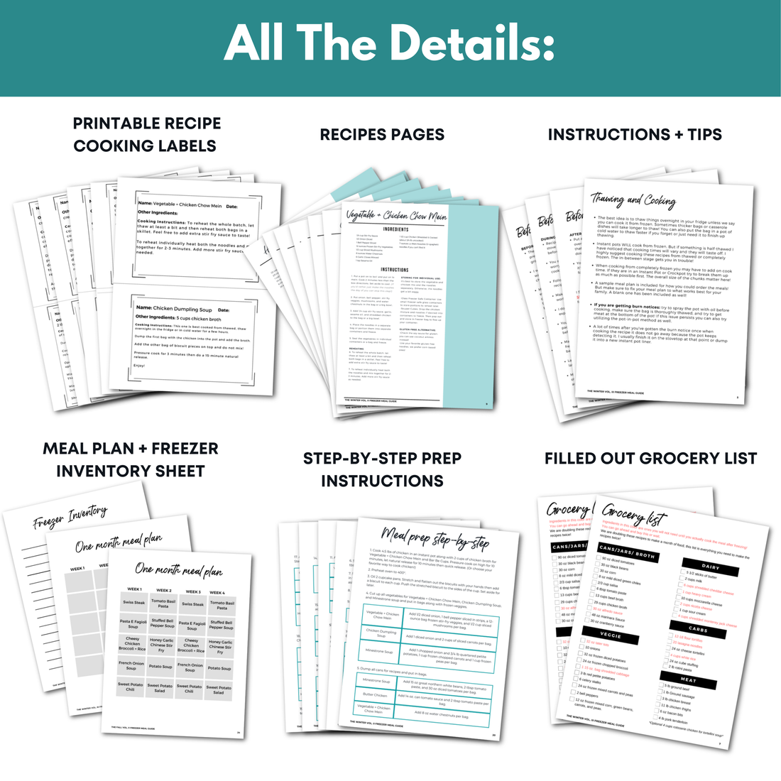 Winter + Fall Vol II Freezer Meal Guide Bundle