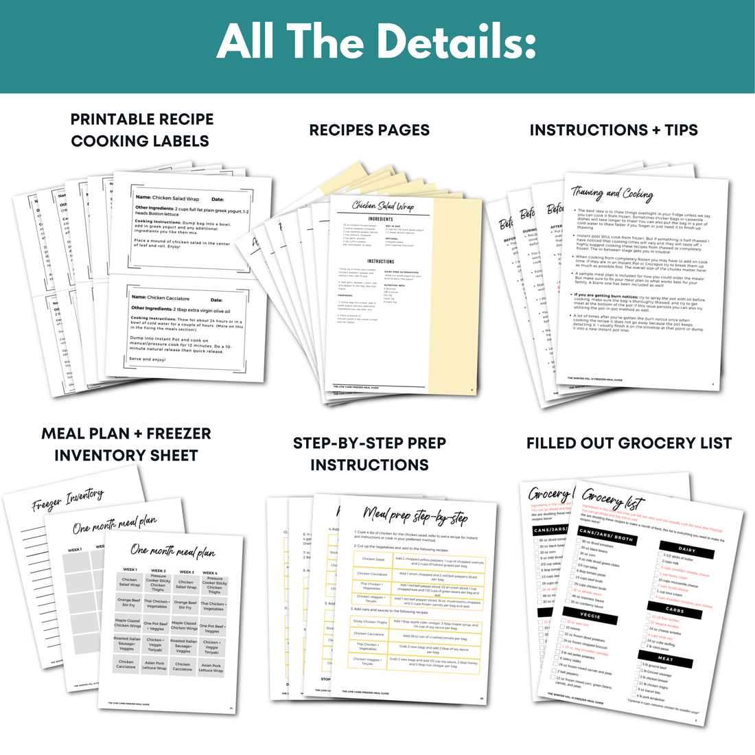 Low-Carb Freezer Meal Guide