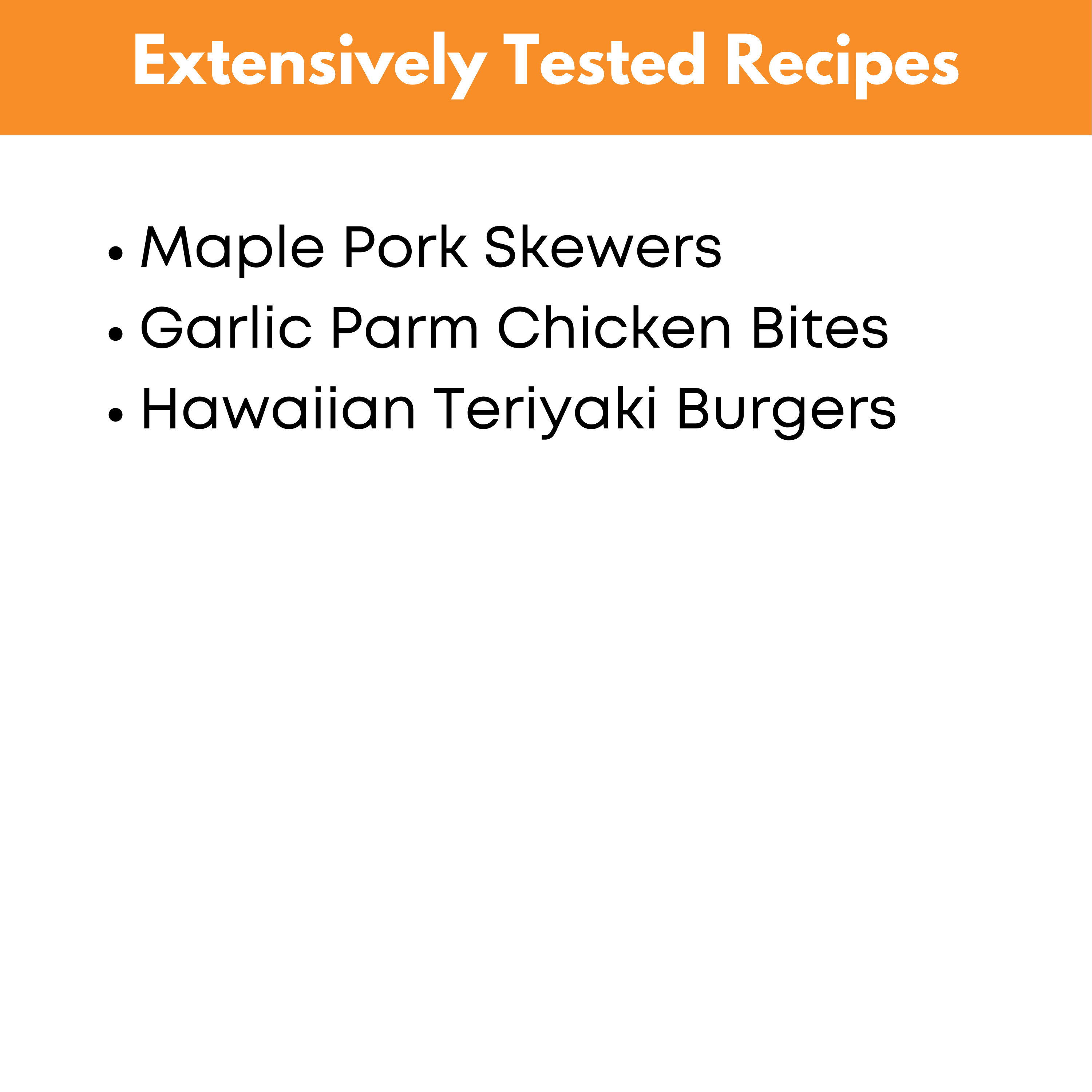 Outdoor Dinners Mini Freezer Meal Guide