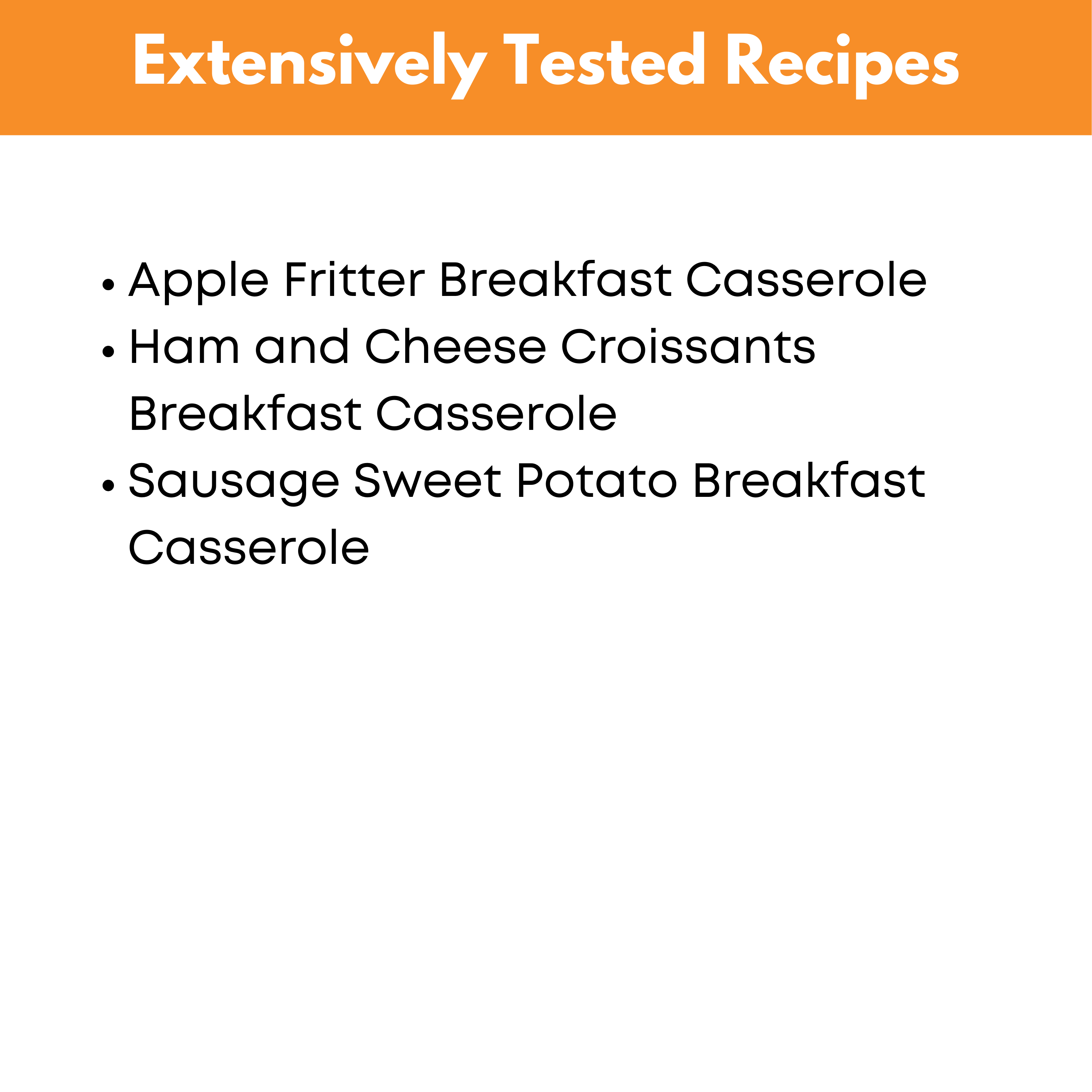 Group Breakfasts Mini Freezer Meal Guide