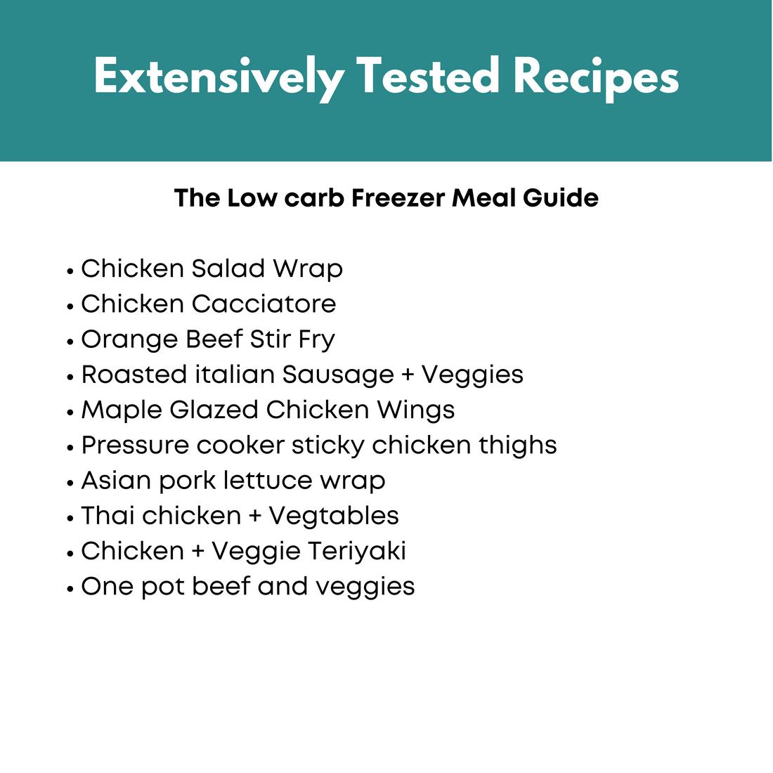 The Low Carb Freezer Meal Guide Bundle