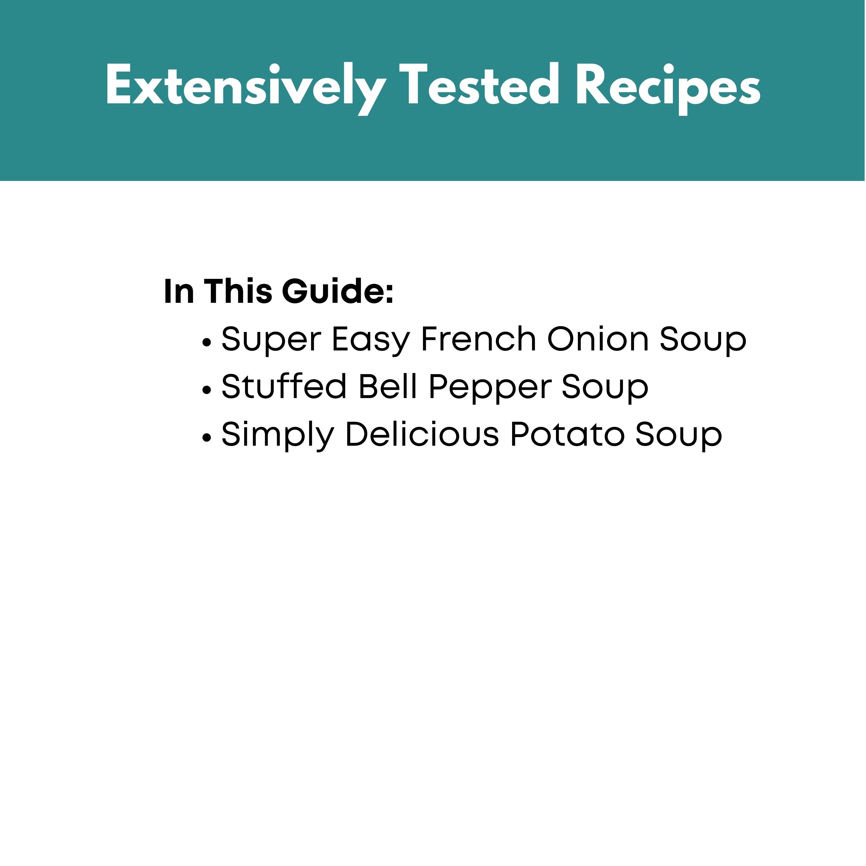 Simply Soups Mini Freezer Prep Guide