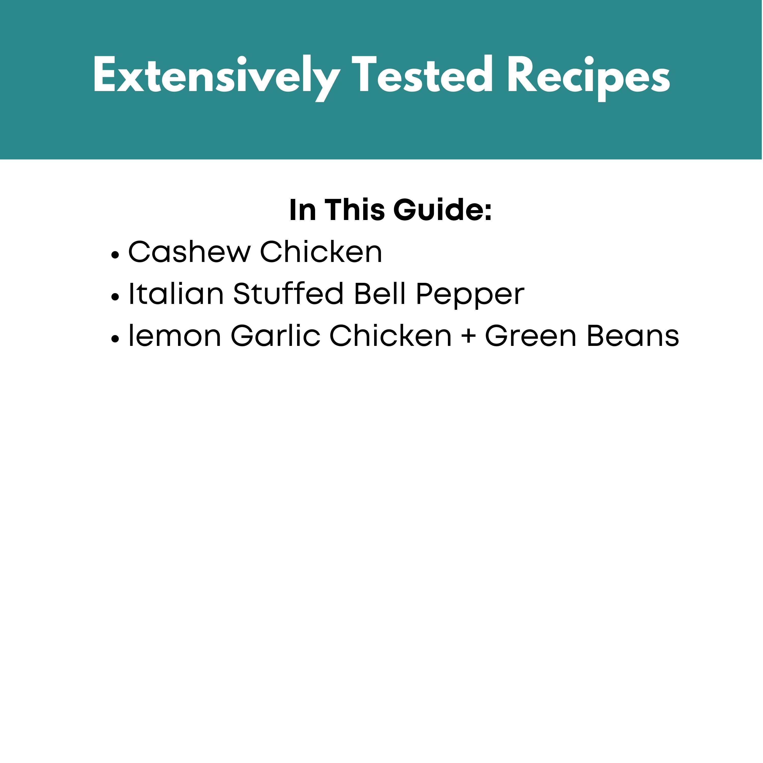 Low Carb Dinners Mini Freezer Prep Guide