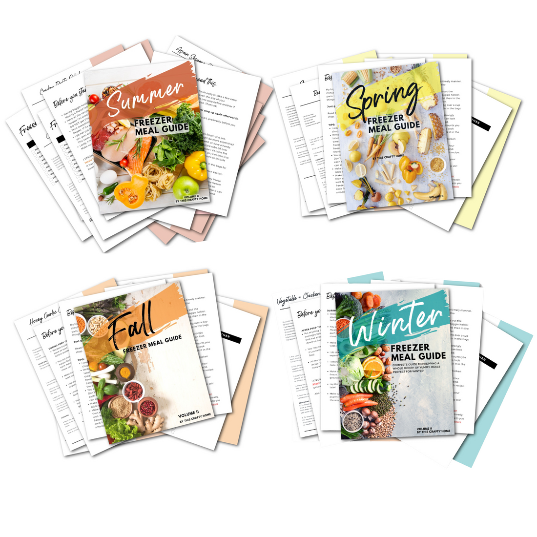 4 Seasons Freezer Meal Guide Volume II Bundle