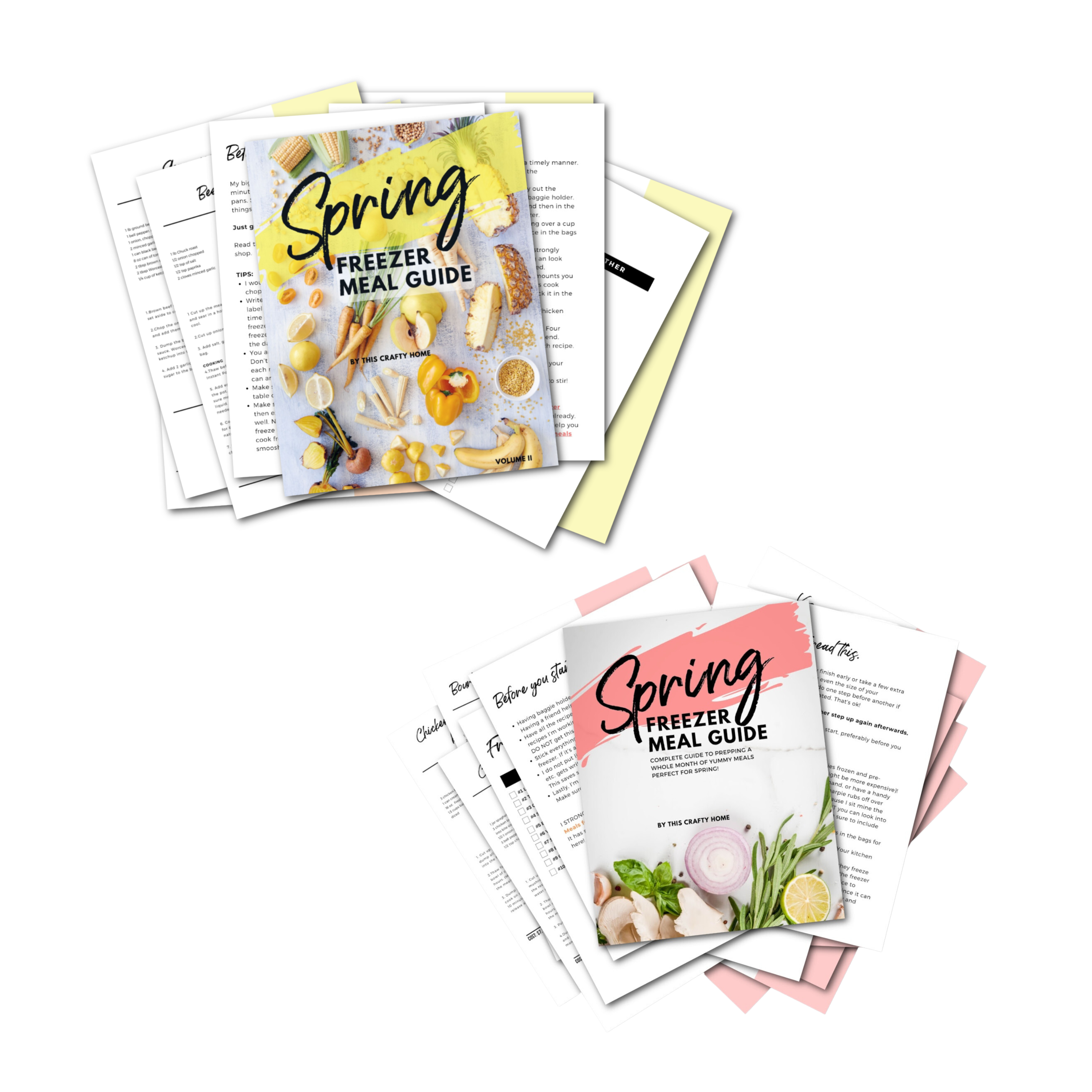 Spring Freezer Meal Guide Volume I &amp; II Bundle