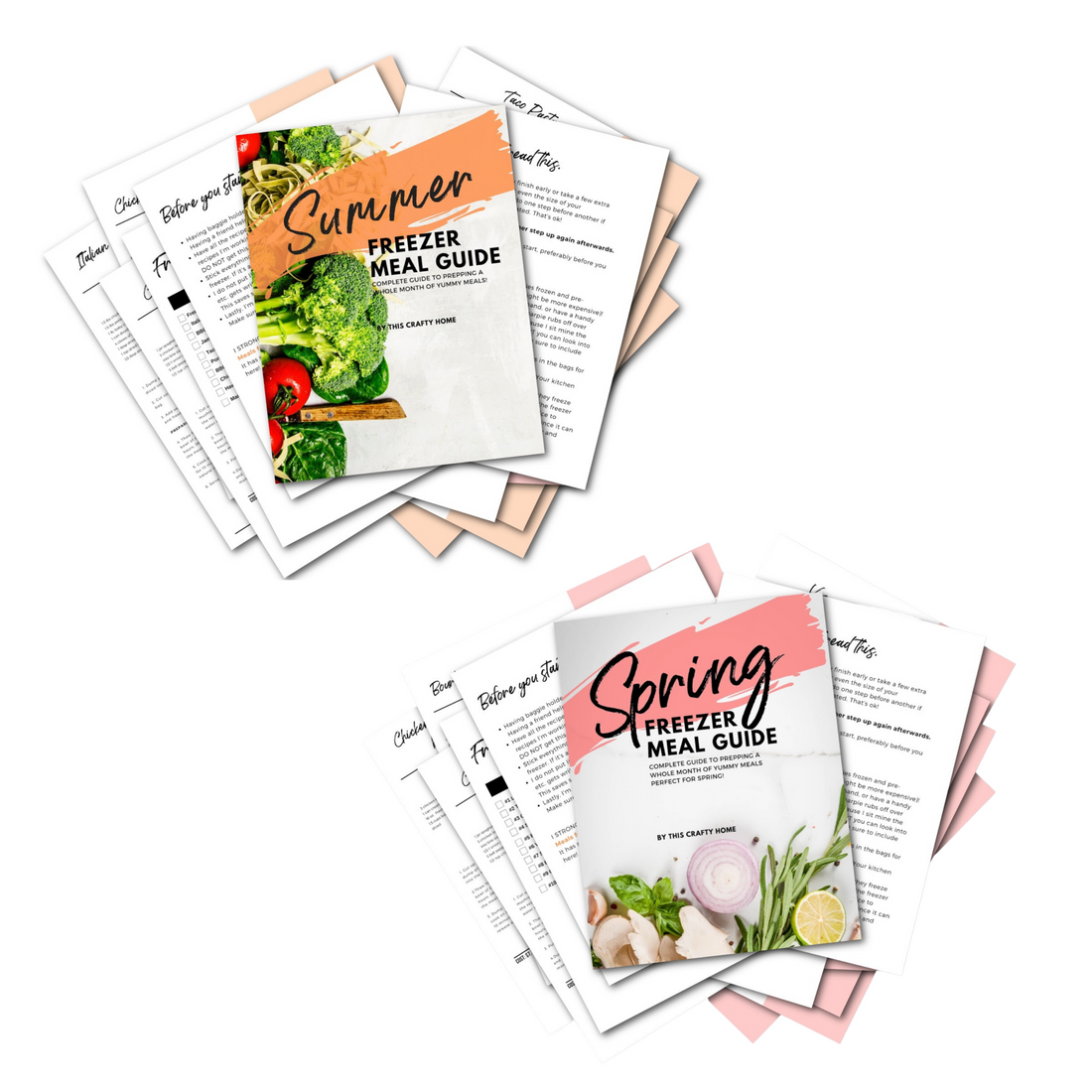 Spring and Summer Freezer Meal Guide Bundle