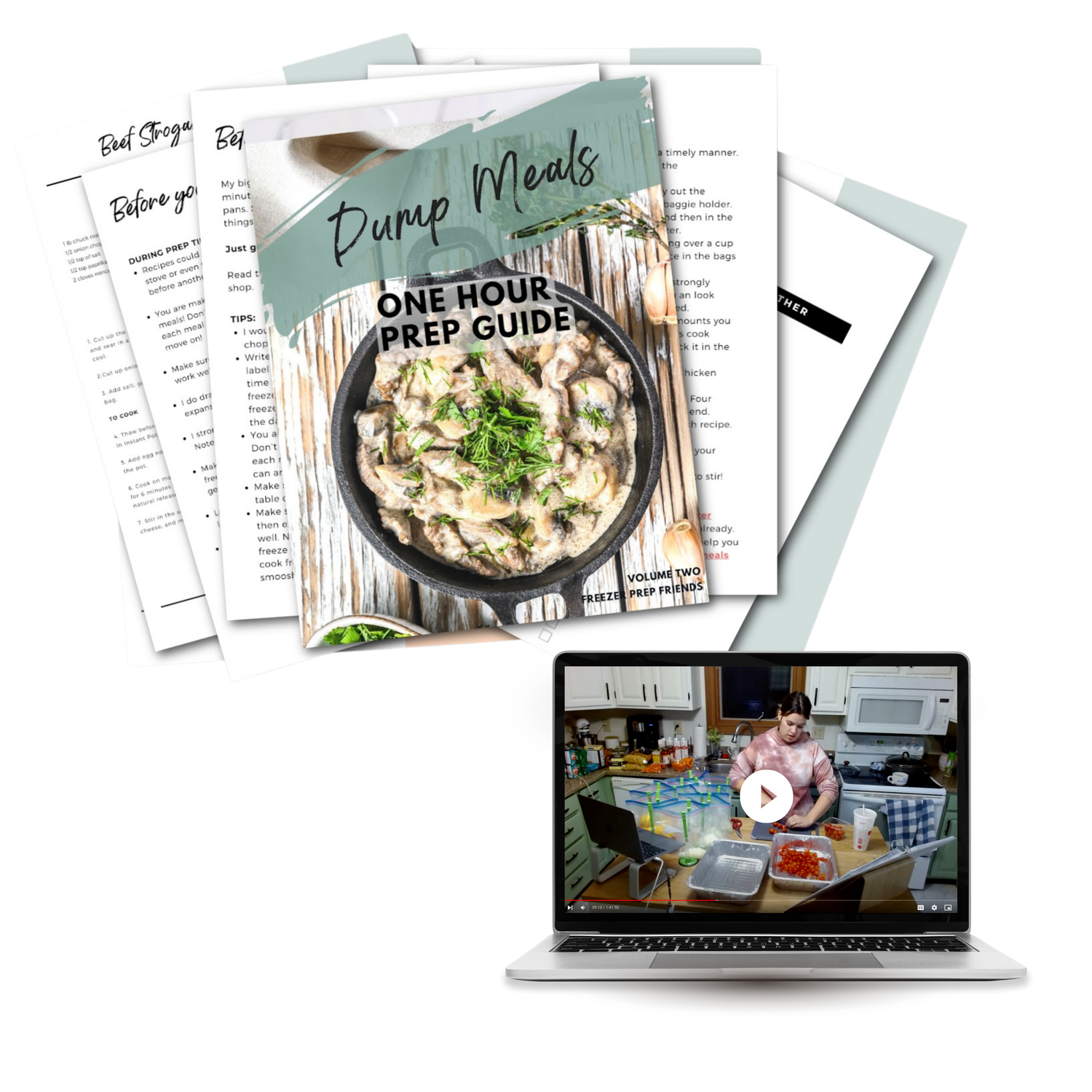 Dump Meals Mini Freezer Prep Vol. II (With Prep Video)
