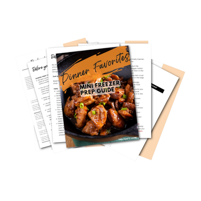 Dinner Favorites Mini Freezer Prep Guide