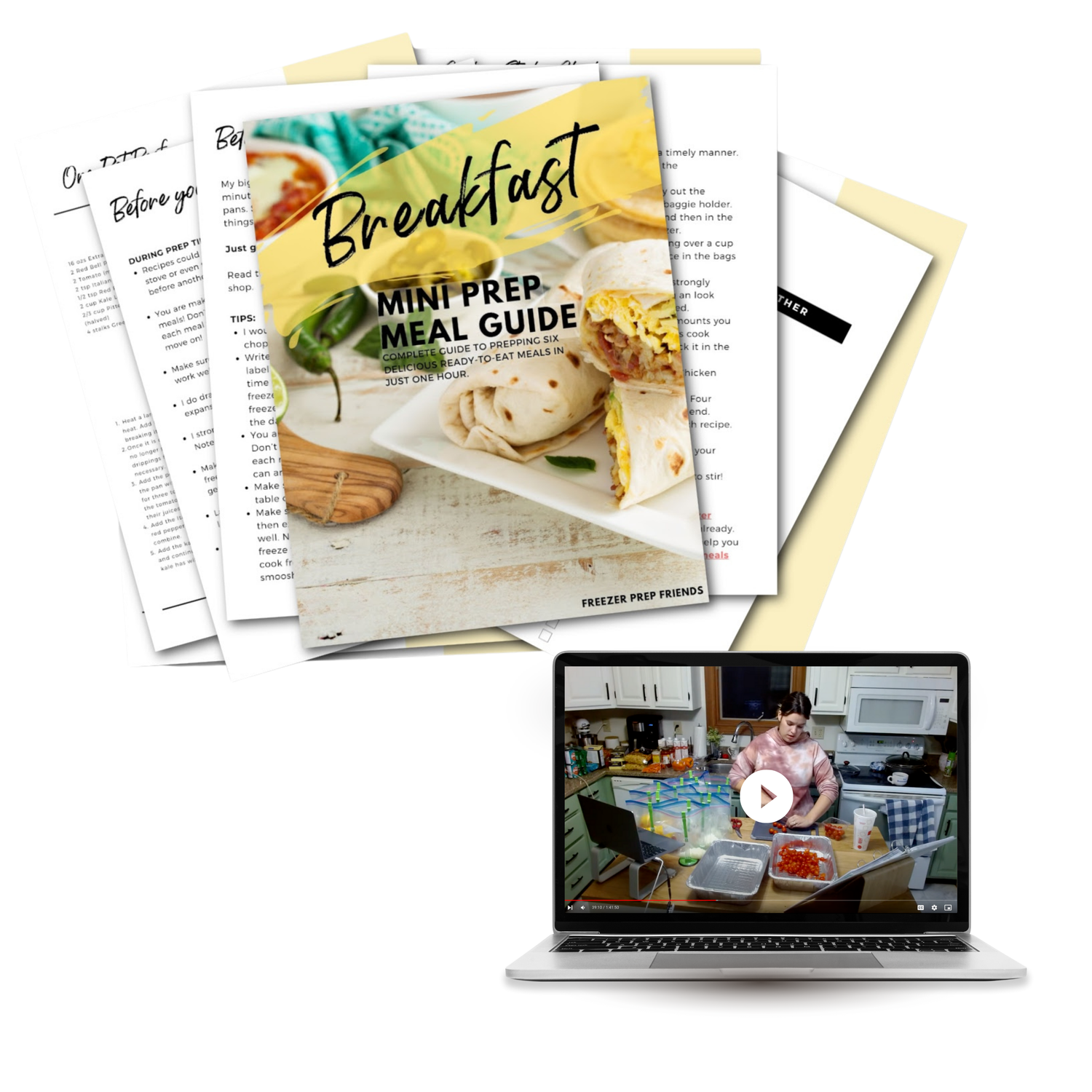 Breakfast Mini Freezer Prep Guide (With Prep Video)