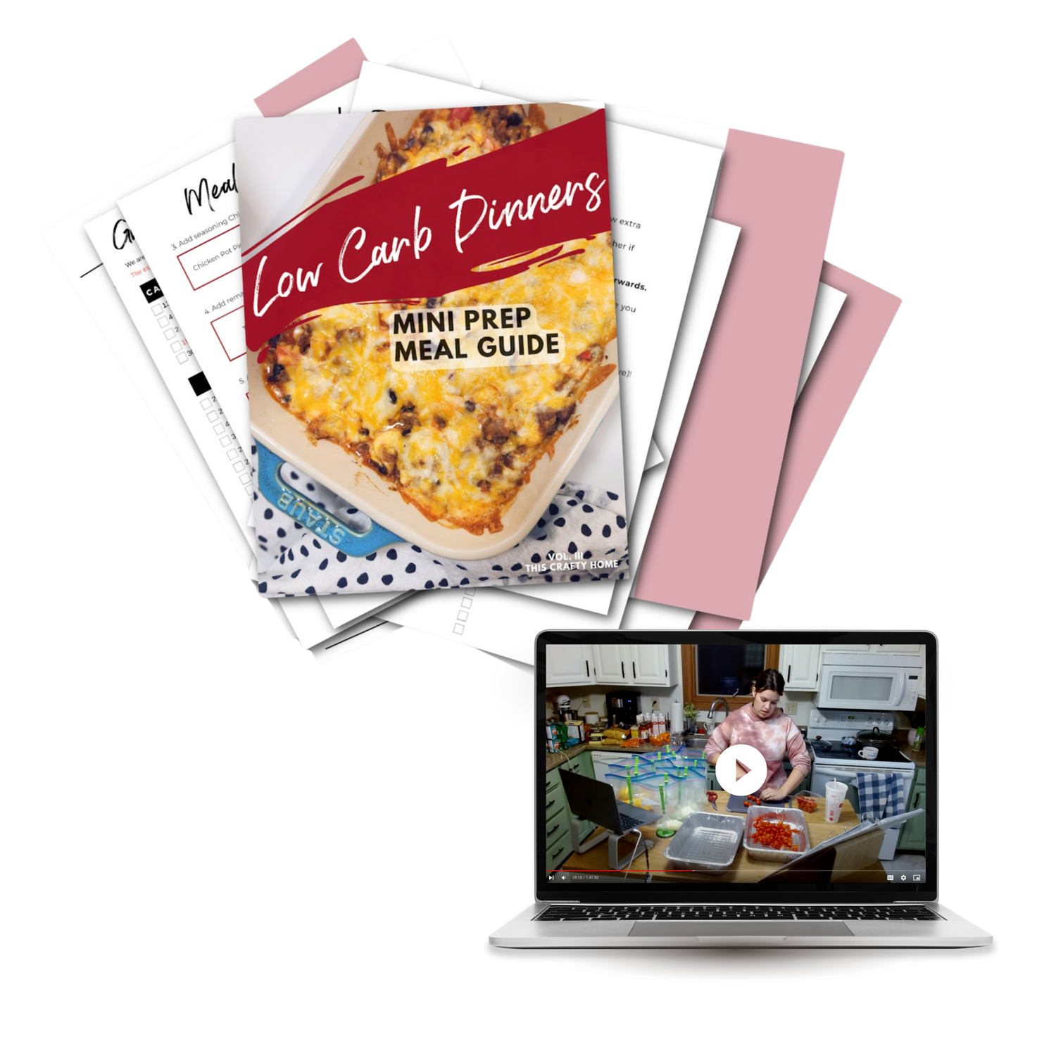 Low Carb Dinners Vol. III Mini Freezer Prep Guide (With Prep Video)