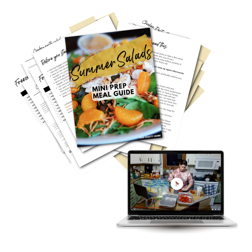 Summer Salads Mini Freezer Prep Guide (With Prep Video)