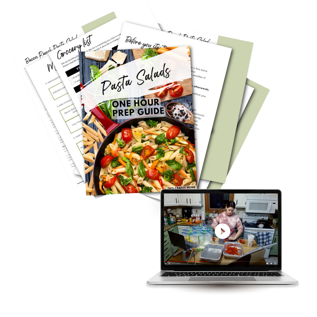 Pasta Salads One Hour Mini Freezer Meal Guide (With Prep Video)