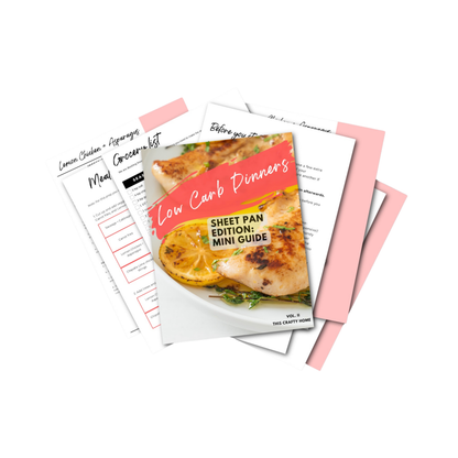 Low Carb Dinners Vol. II Mini Freezer Prep Guide