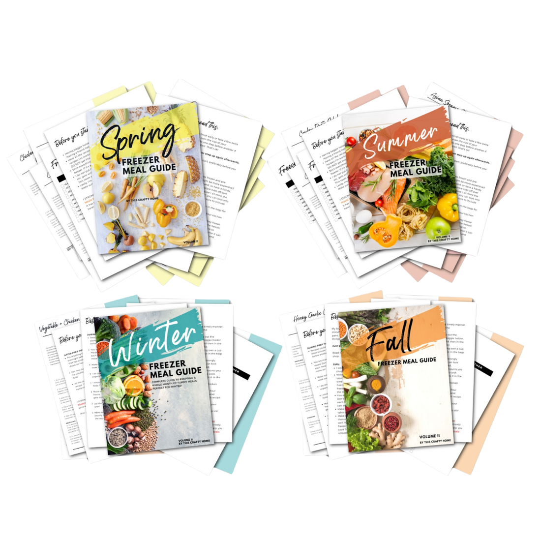 4 Seasons Freezer Meal Guide Volume II Bundle