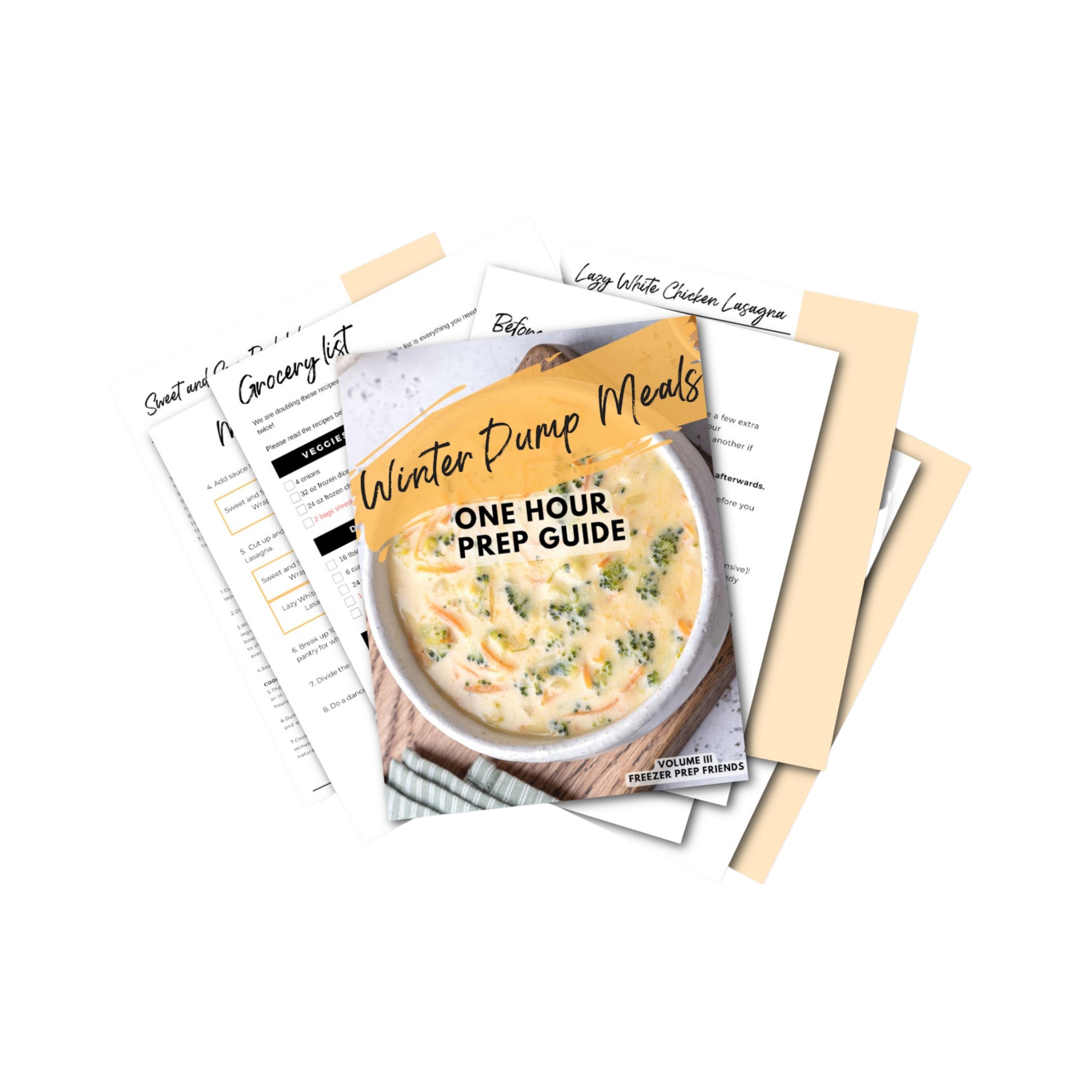 Winter Dump Meals Mini Freezer Meal Guide