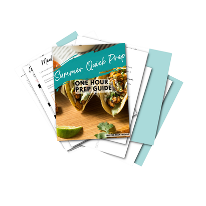 Summer Quick Prep Mini Freezer Meal Guide