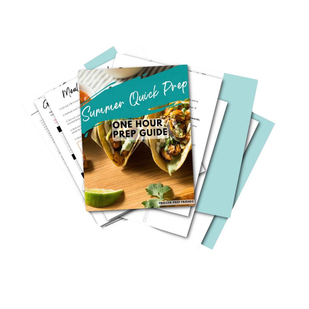 Summer Quick Prep Mini Freezer Meal Guide