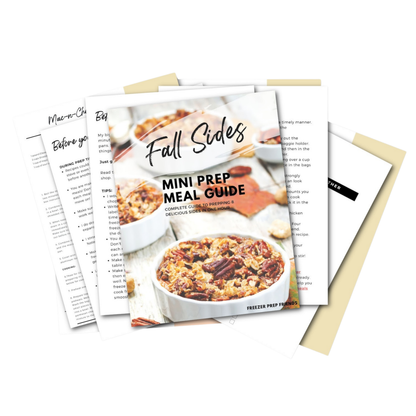 Fall Sides Mini Freezer Meal Guide