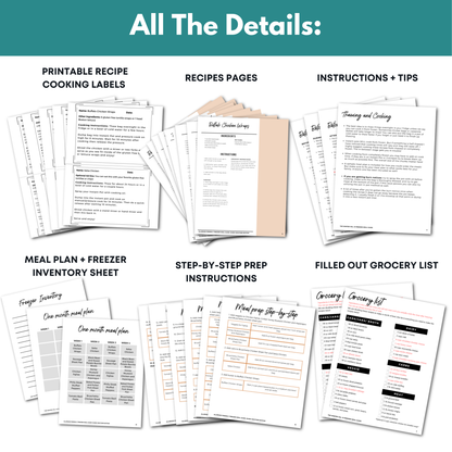 Allergen Friendly Freezer Meal Guide: Warm Weather Edition