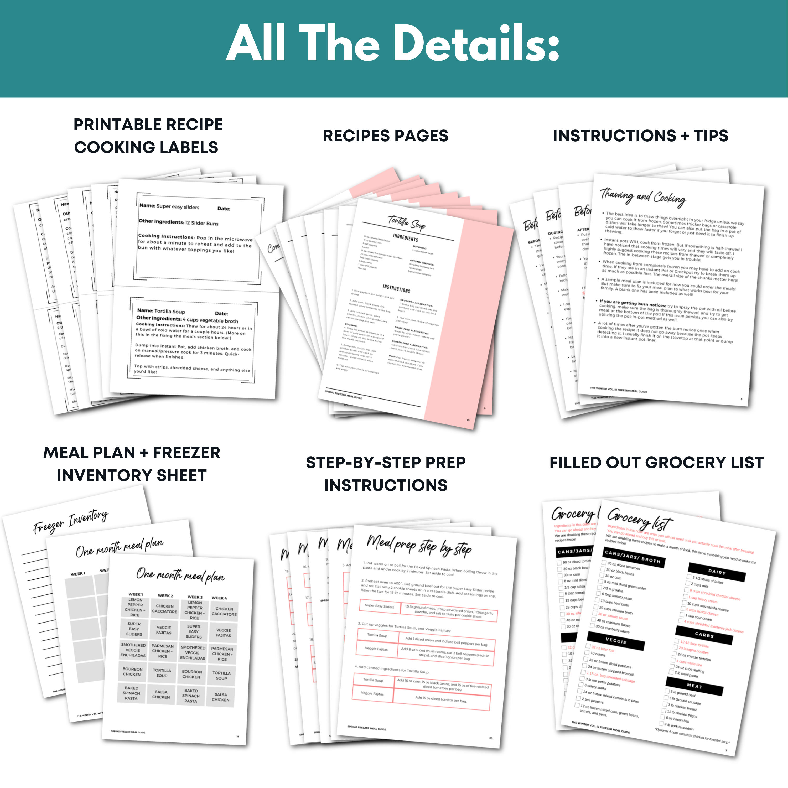 Spring Freezer Meal Guide