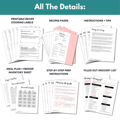 Spring Freezer Meal Guide