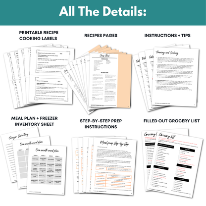 Fall Freezer Meal Guide Vol I &amp; II Bundle