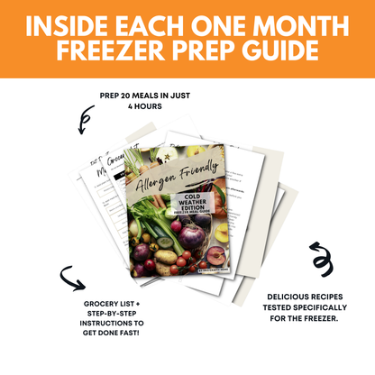 Allergen Friendly Freezer Meal Guide: Cold Weather Edition