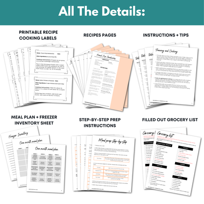 Summer Freezer Meal Guide