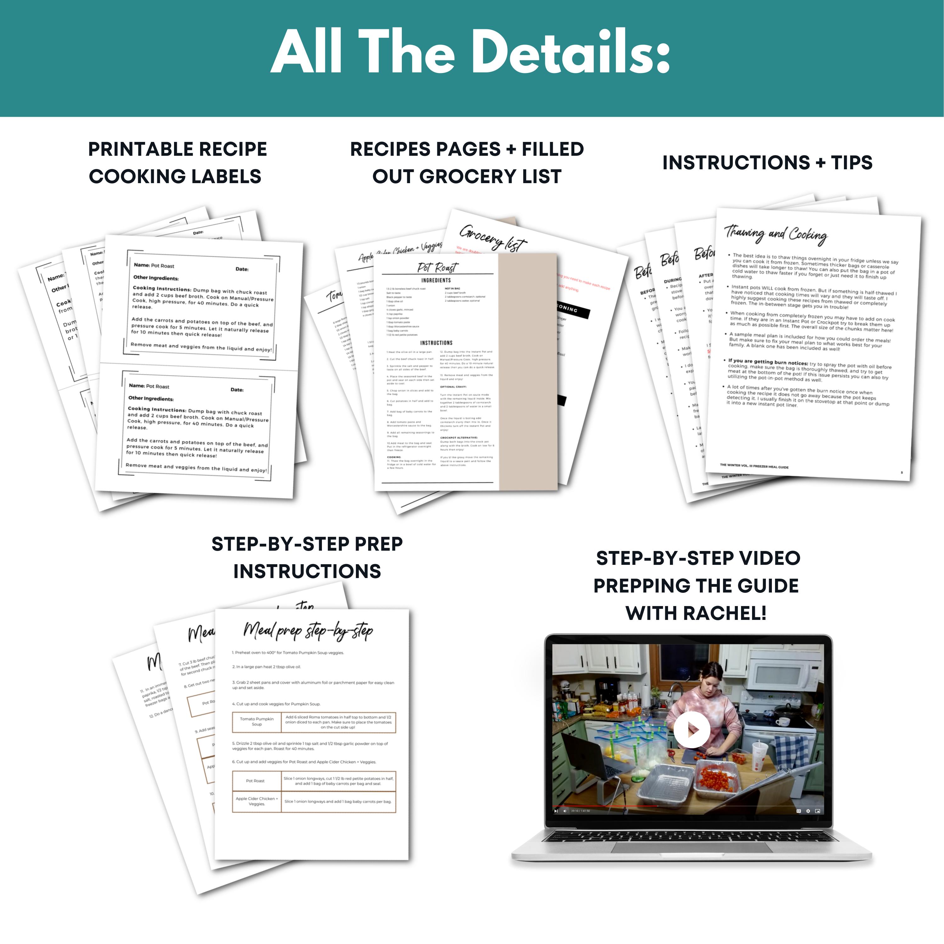 Fall Dump Mini Freezer Meal Guide (With Prep Video)