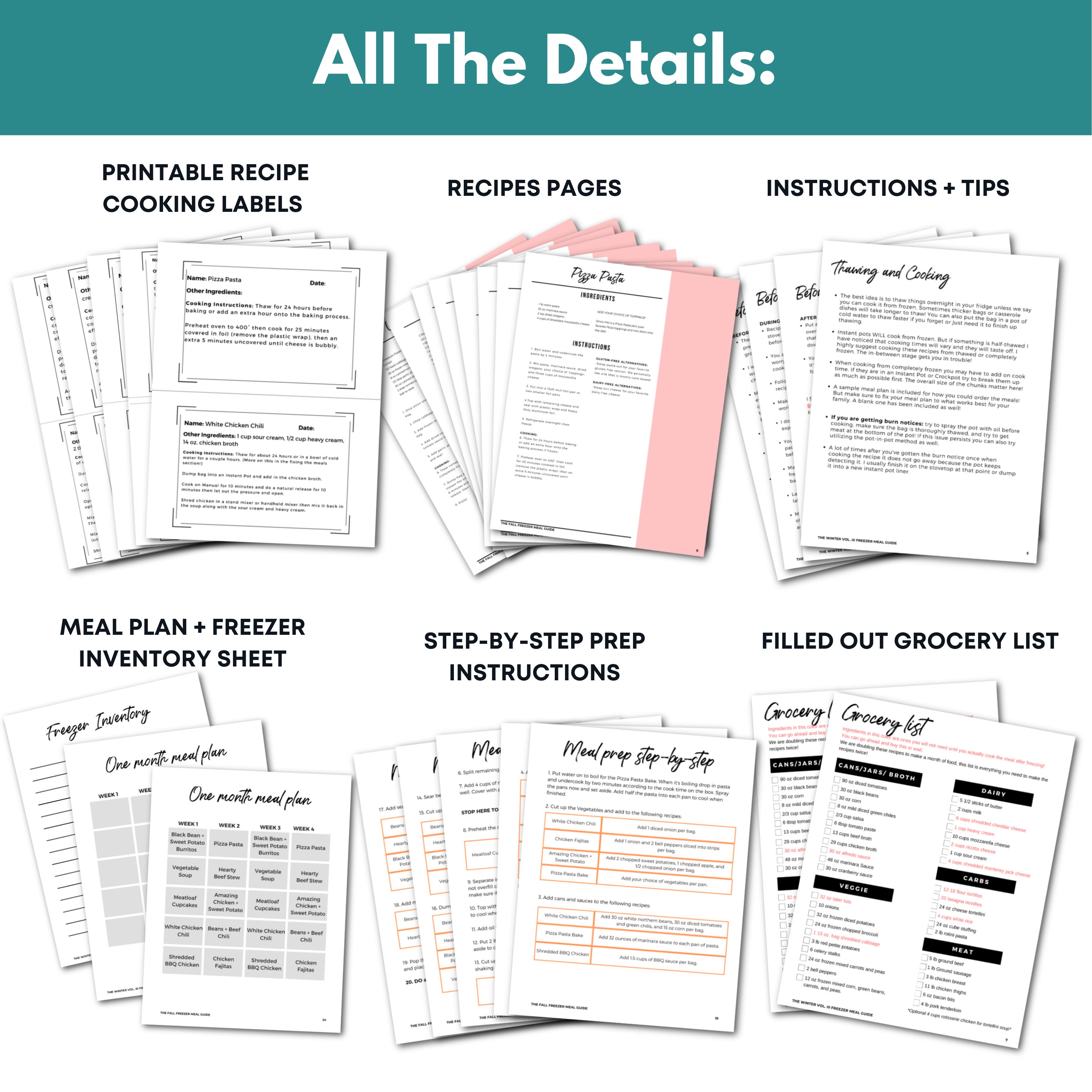 Fall Freezer Meal Guide