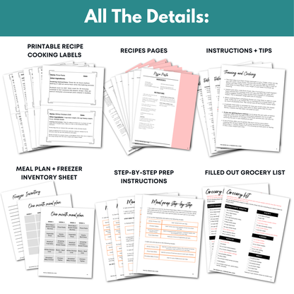 Fall Freezer Meal Guide