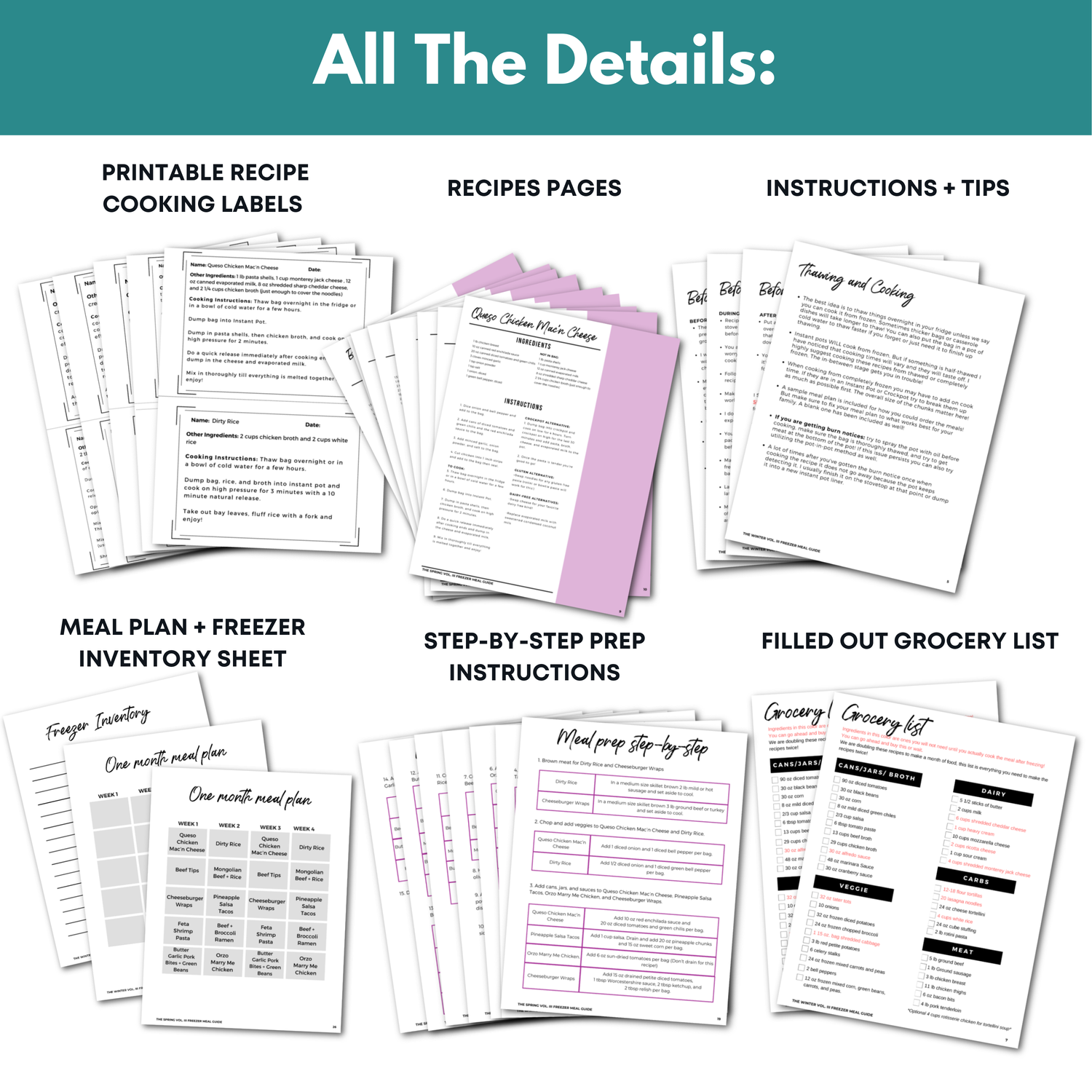 Spring Vol. III Freezer Meal Guide Dump Meal Edition