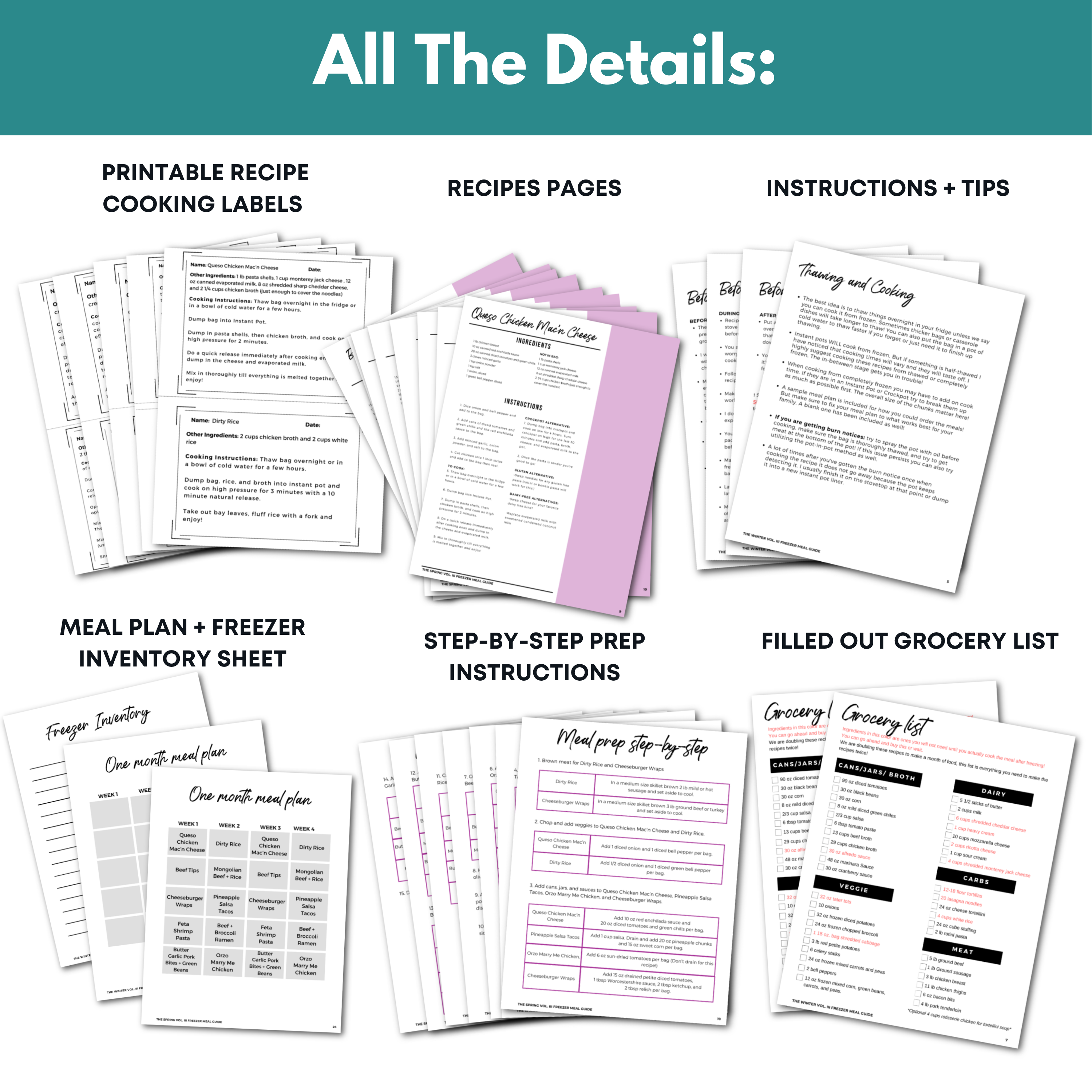 Spring Vol. III Freezer Meal Guide Dump Meal Edition