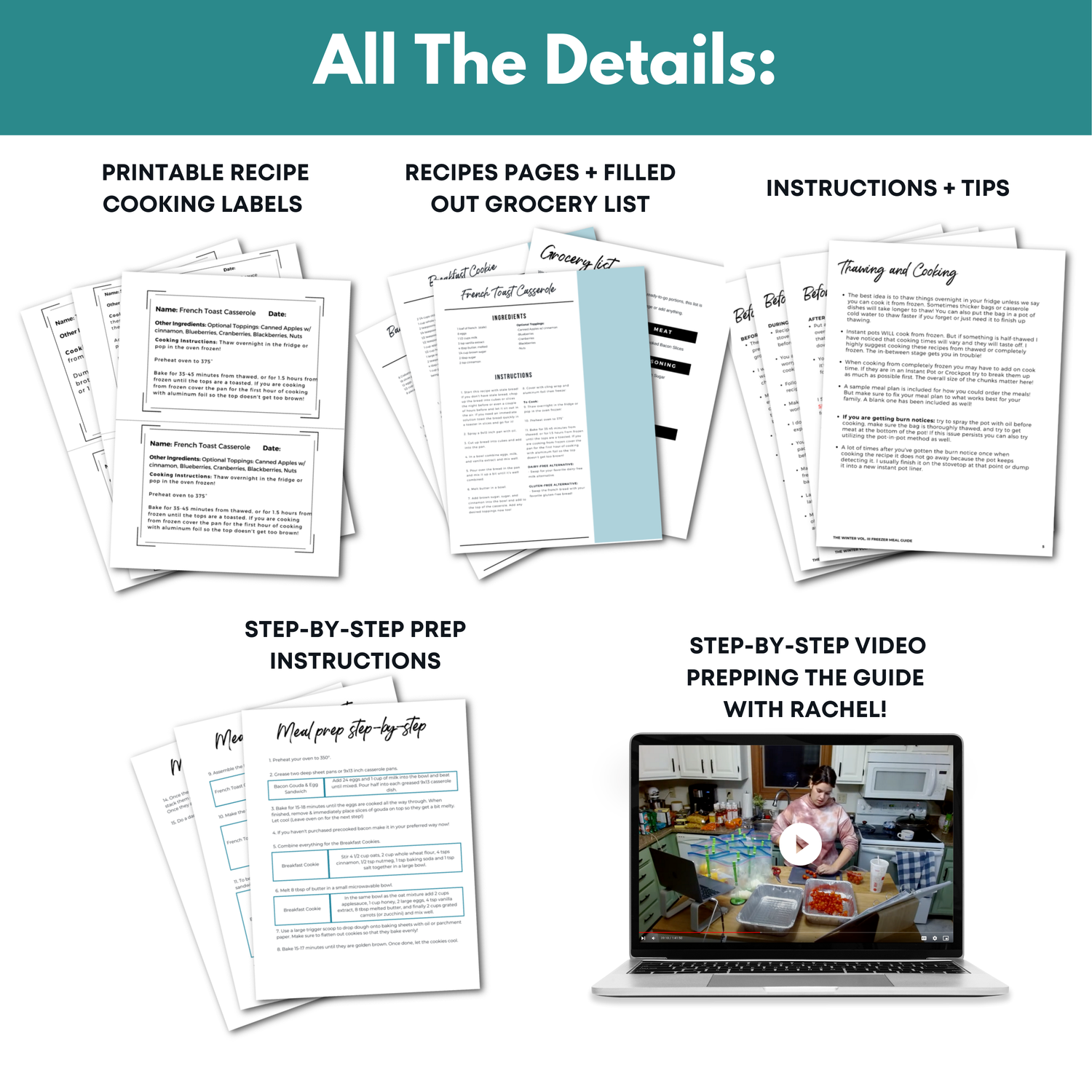 Morning Eats Mini Freezer Meal Guide (With Prep Video)