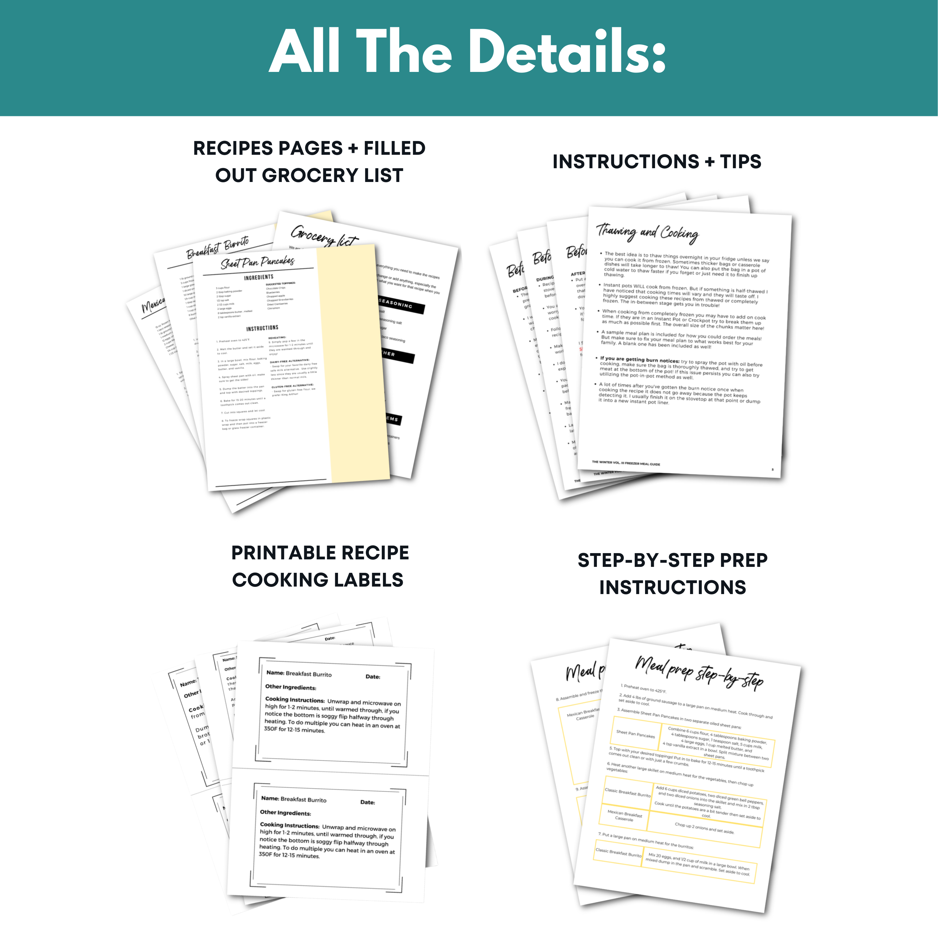 Breakfast Mini Freezer Meal Guide