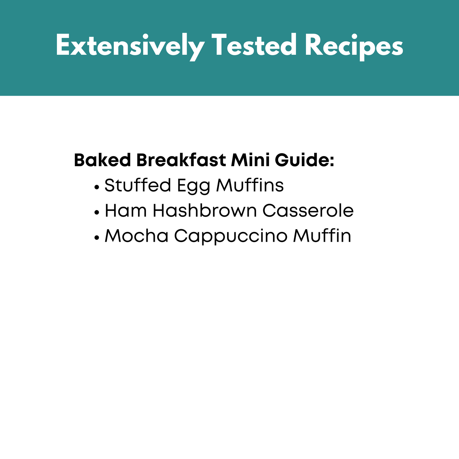 The Breakfast Freezer Meal Guide + Baked Breakfast Mini Bundle
