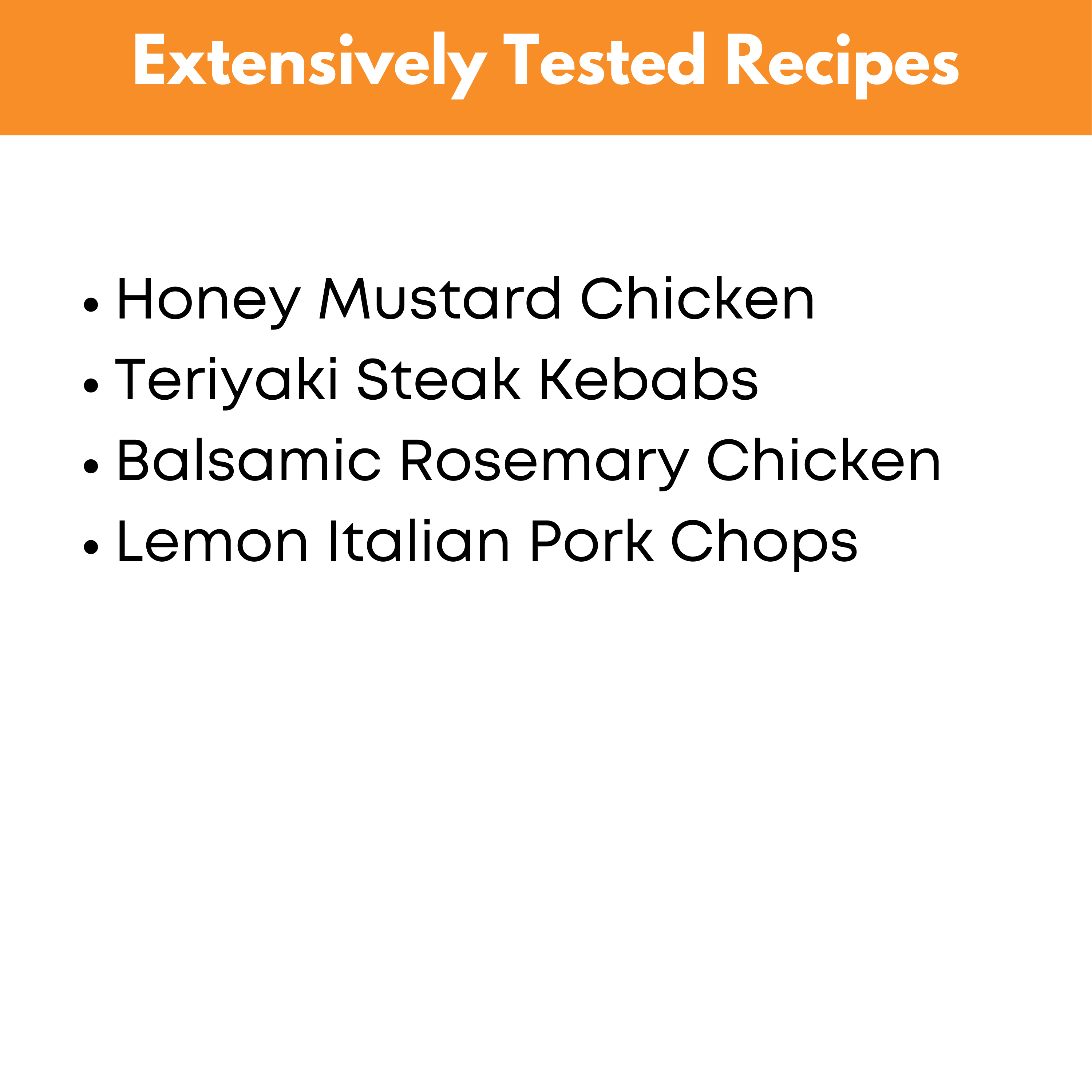 Grill Ready Mini Freezer Meal Guide