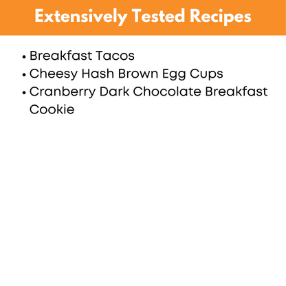 Ready to Eat Breakfast Mini Freezer Prep Guide
