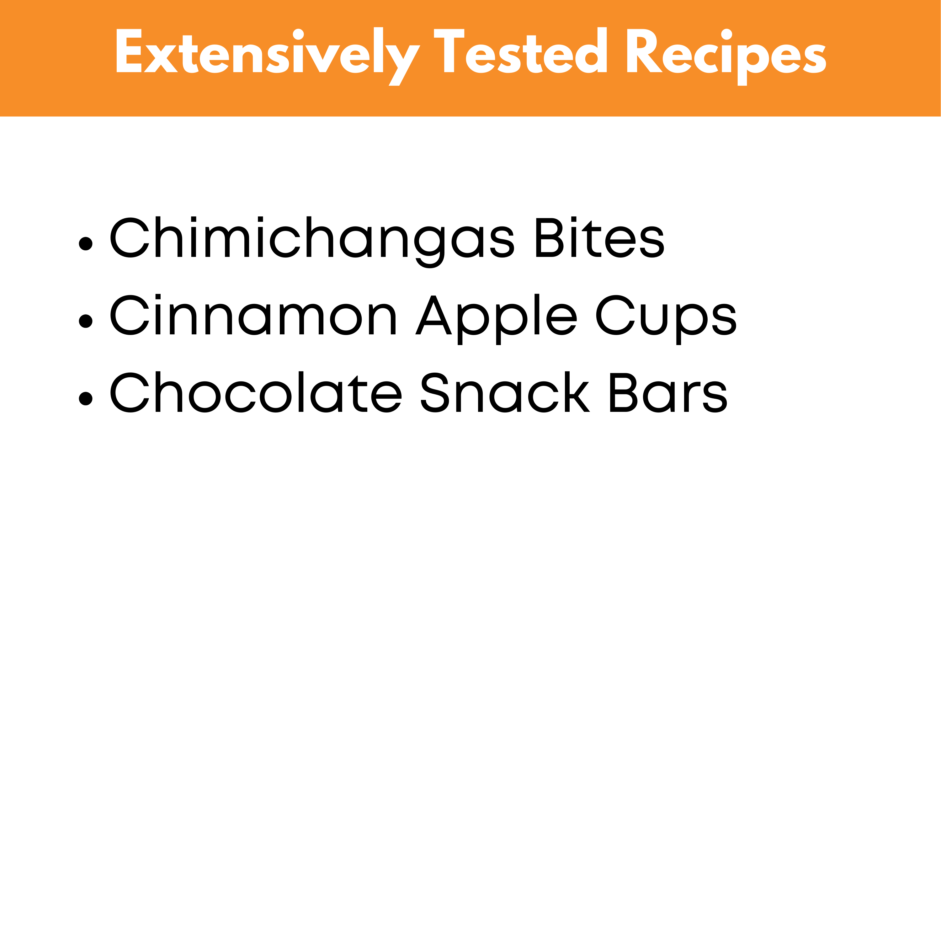 Snack Bites Mini Freezer Meal Guide
