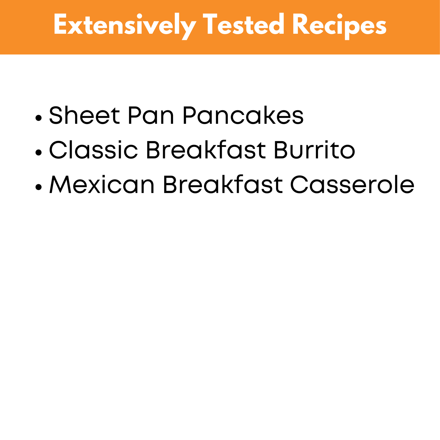 Breakfast Mini Freezer Meal Guide