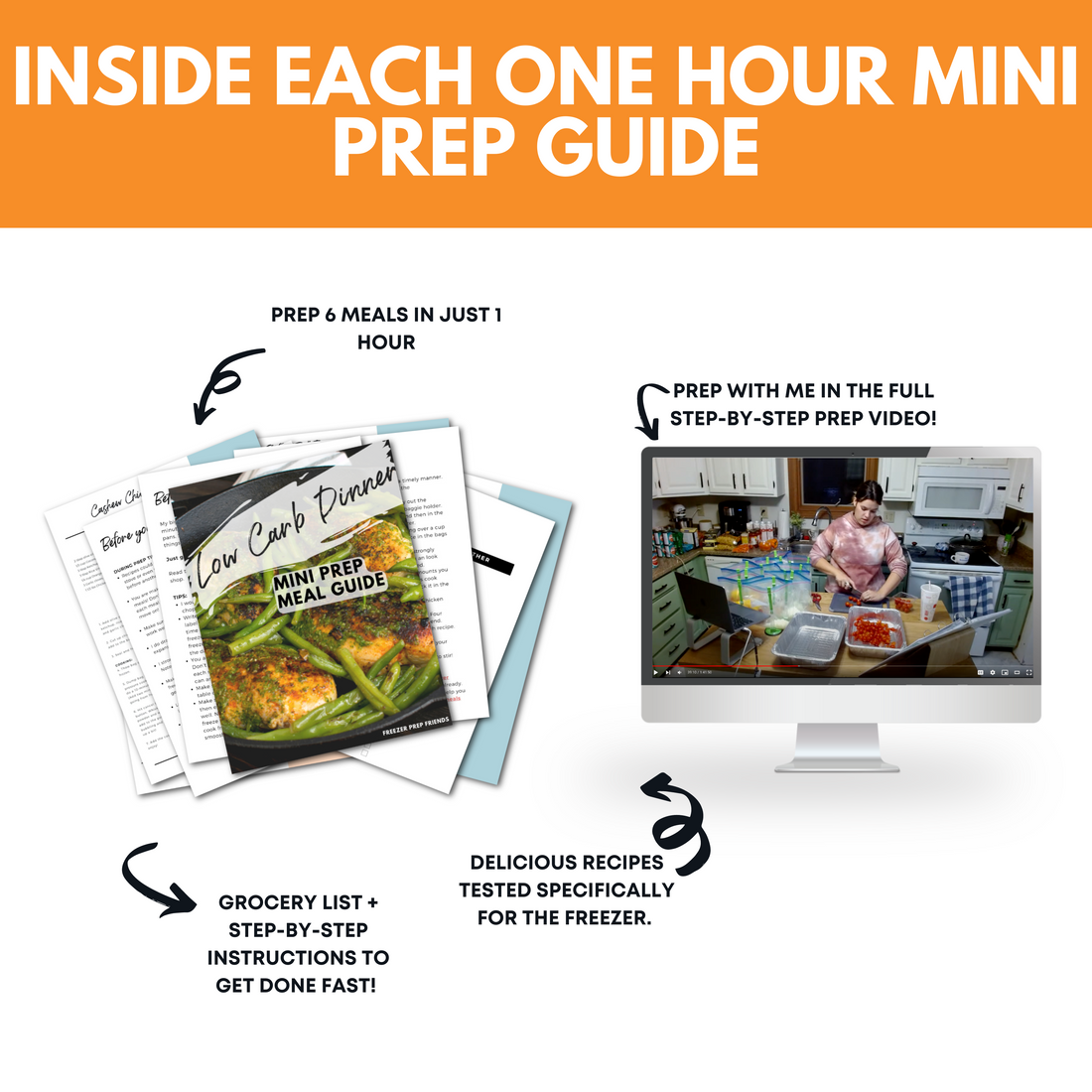 Low Carb Dinners Mini Freezer Prep Guide