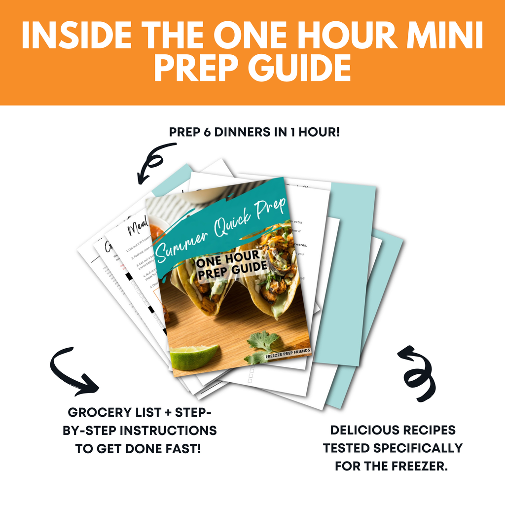 Summer Quick Prep Mini Freezer Meal Guide